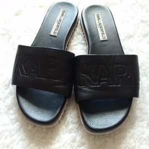 Women's Black Karl Lagerfeld Sandals